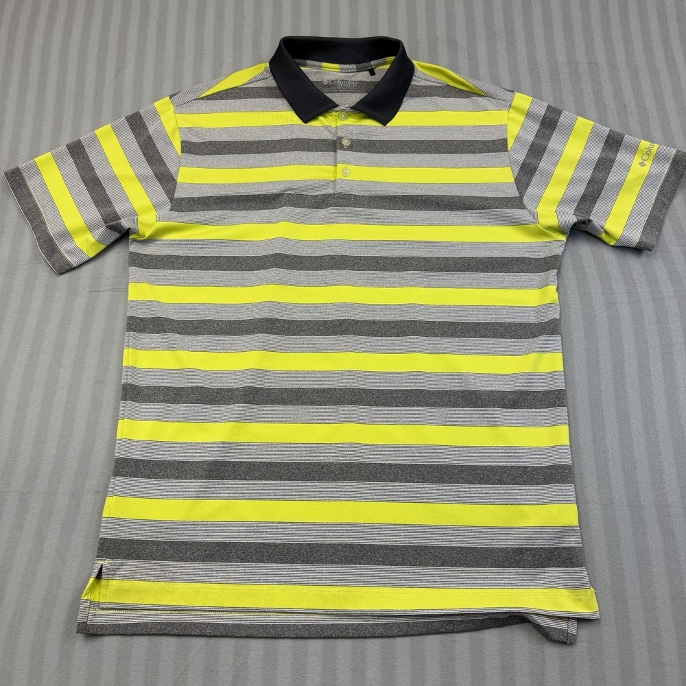 Columbia‎ Golf Polo Shirt Mens Large Multicolor Striped